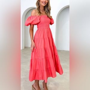 PINK Darlah Midi Dress Size 6